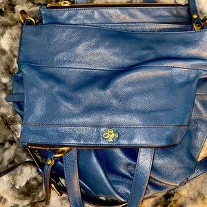 Blue OrYany tote bag.